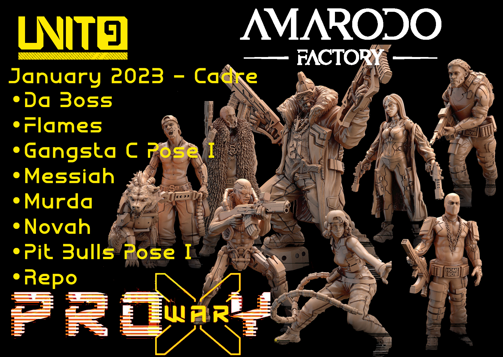 The B-Mob - Proxy War Team - Januar 2023 Unit9 Kader
