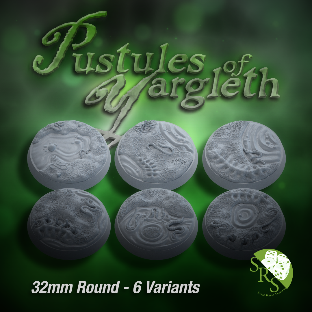 32mm rund Set (6 Bases)