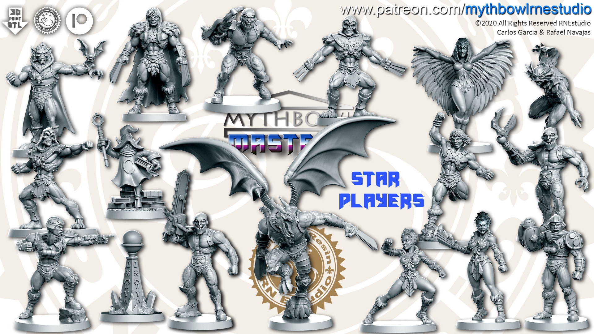 Masters-Human Team (16 Miniaturen)