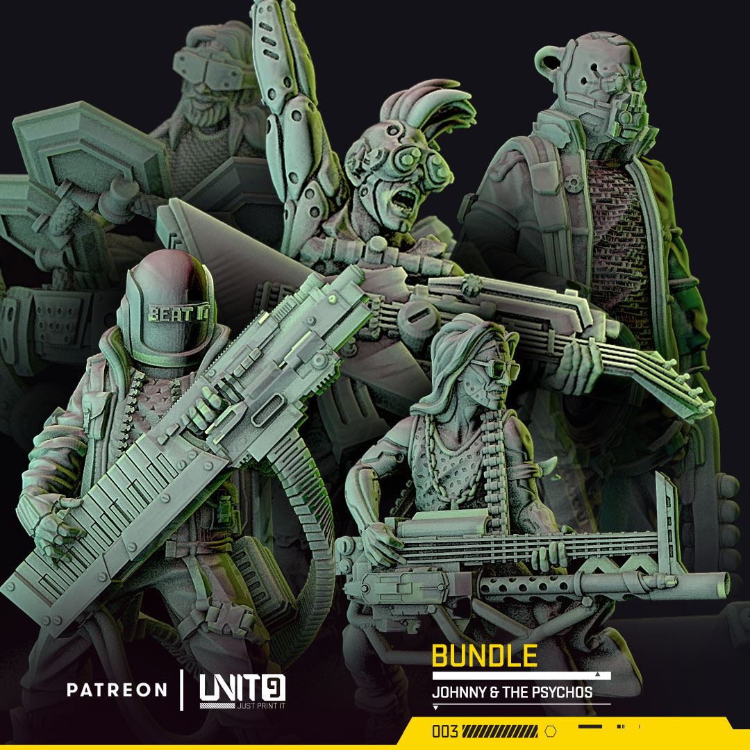 Johnny And Psychos Proxy Wars Team - April 2021 Unit9 Alle Miniaturen
