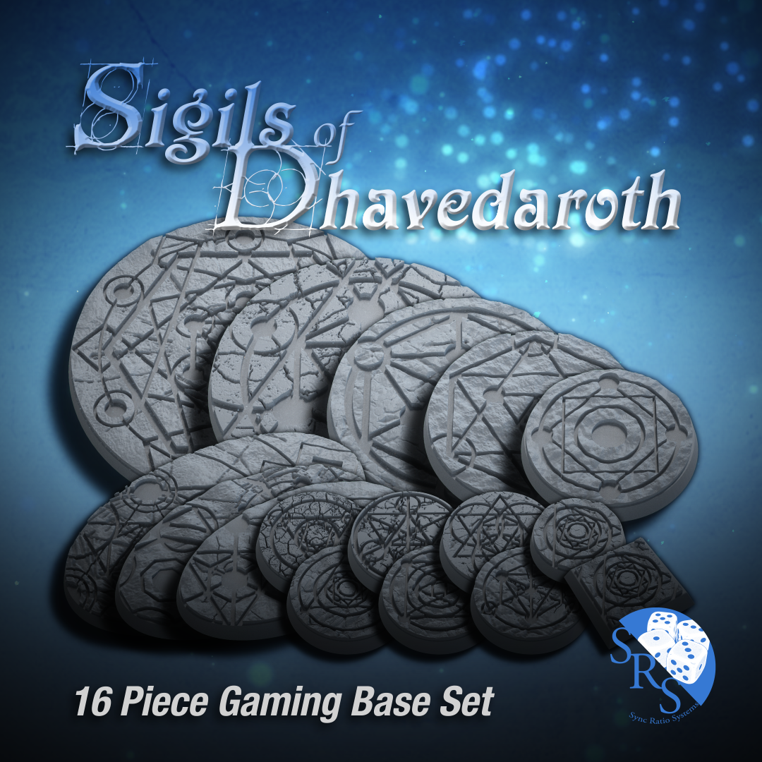 Alchemie Base Set- Sigils of Dhavedaroth - Where Legends Stand 50mm eckig unbemalt