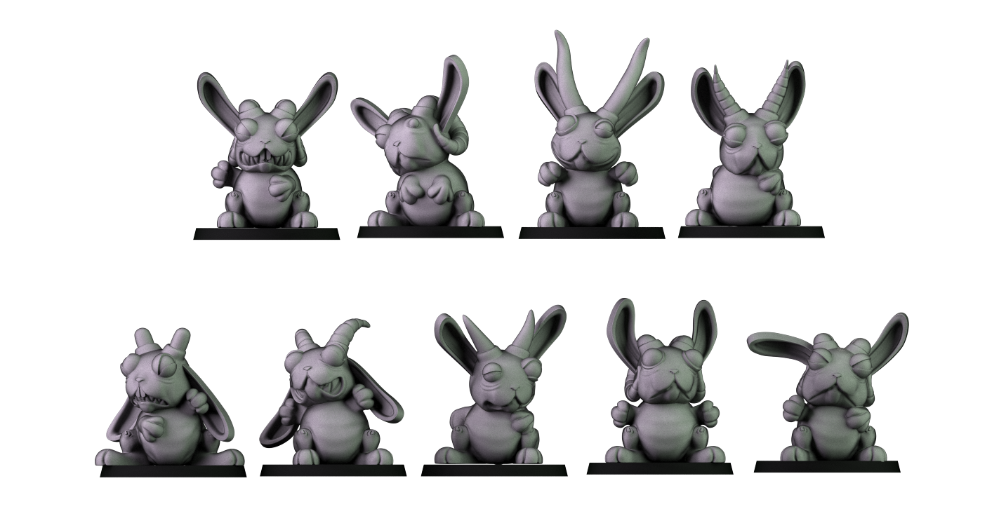 Little Bad Fantasy Daemonic Rabbits Standard