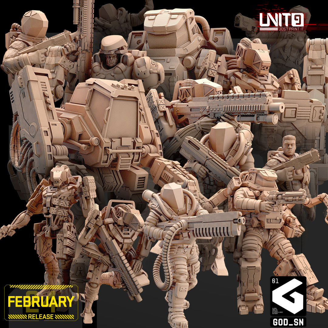 Proxy Wars Team - Februar 2024 Unit9 Nomad Spacewear Pose 2