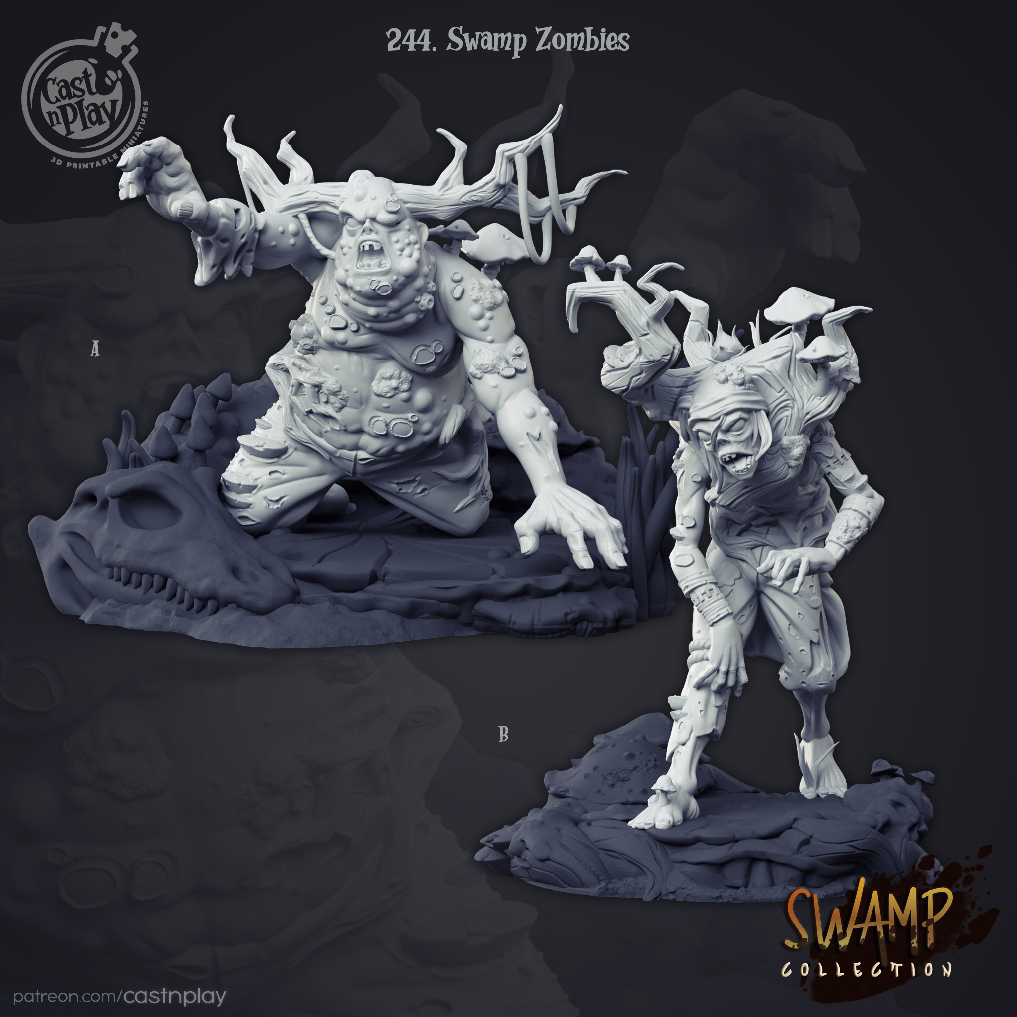 Swamp Zombies (245) 75mm