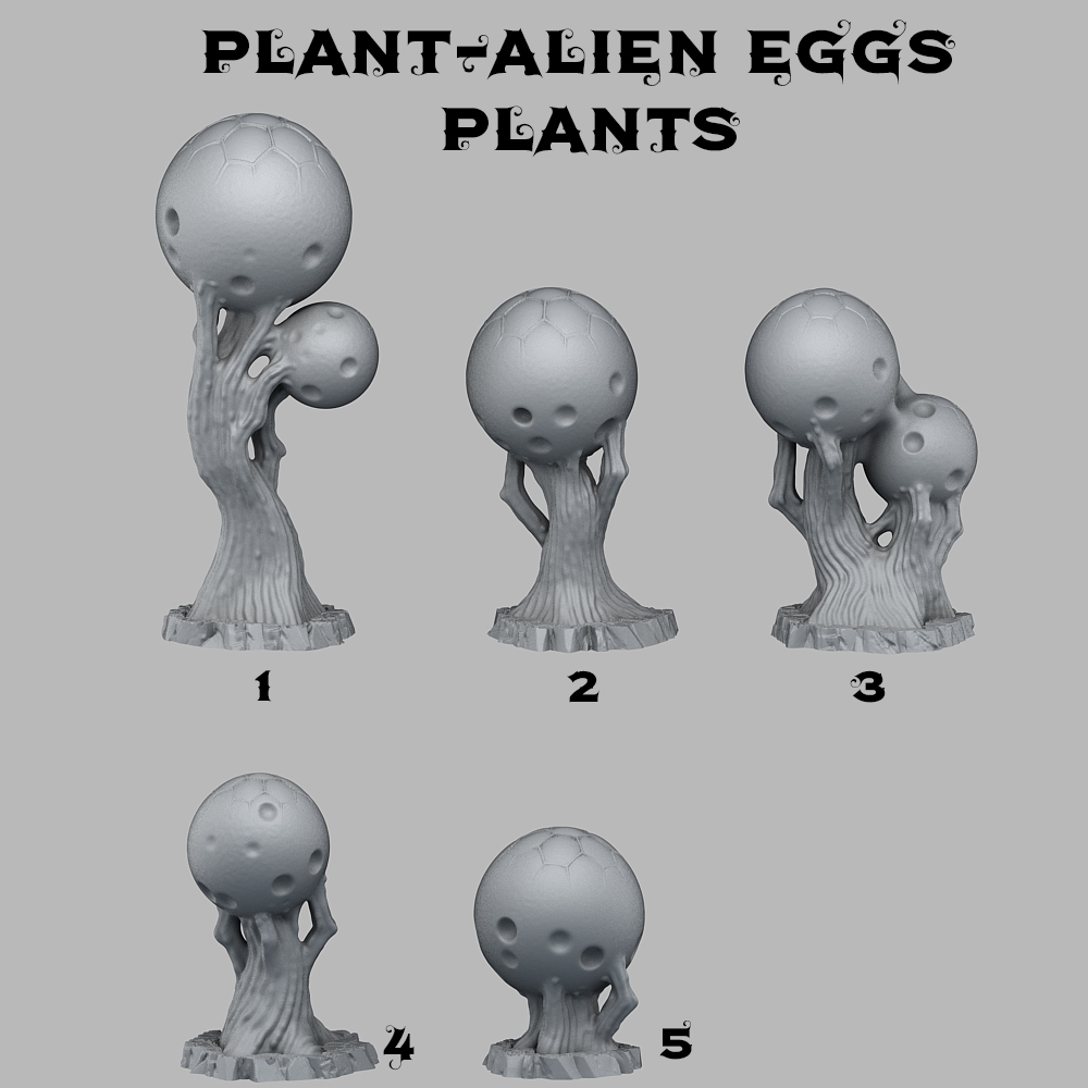 Alien-Eier-Pflanzenset